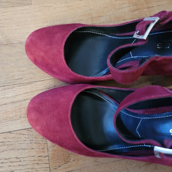 Charles by Charles David, Block-heel Mary Jane, Merlot/Burgundy,‎ Size 7- NWOT - Picture 2 of 8
